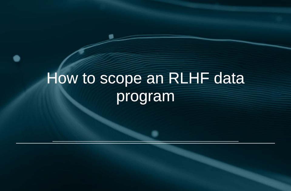 Abstract wave visualization representing RLHF preference data