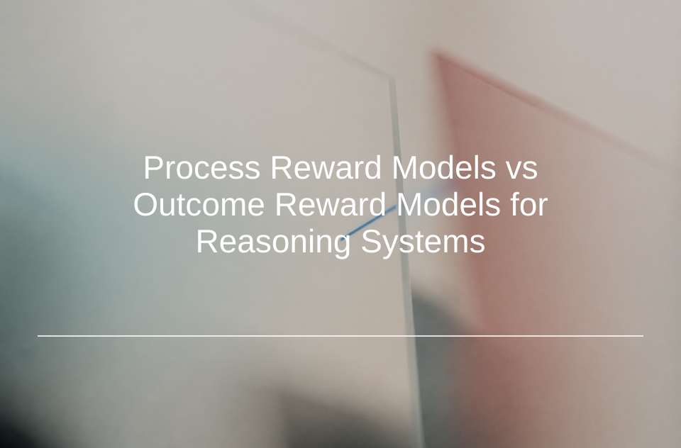 Abstract feedback signal nested inside a larger measurement field for process and outcome reward modeling.